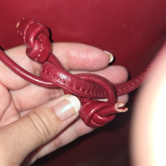 Tiffany &  Fred Paris Chic Red Leather Backpack - Picture 13 of 15